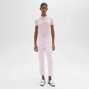 NWT THEORY TREECA PULL-ON PANT IN ADMIRAL CREPE IN BLOOM